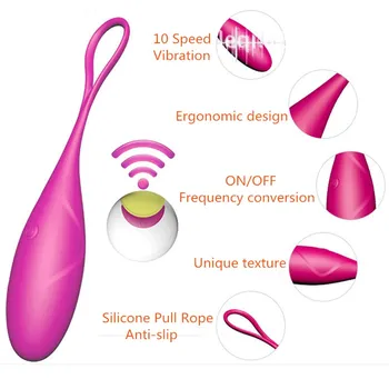Безжично дистанционно управление вибратор USB акумулаторна G-spot вибриращ куршум яйце вибратор вагинален масаж топки секс играчки за жени