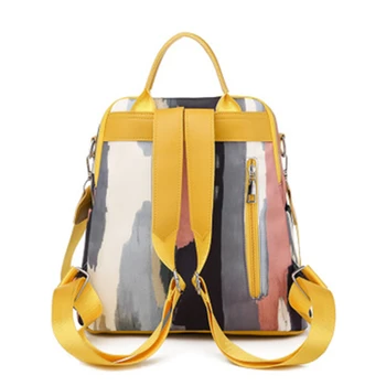 NEW 2020 Fashion Women Backpacks Casual popular Graffiti Oxford cloth Travel bag Famale backpack 02C