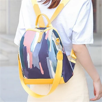 NEW 2020 Fashion Women Backpacks Casual popular Graffiti Oxford cloth Travel bag Famale backpack 02C