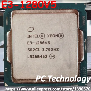 Оригиналния Cpu Intel Xeon E3-1280V5 SR2LC 3,70 Ghz, 8 м 80 W LGA1151 E3-1280 V5 quad-core E3 1280 V5 процесор E3 1280V5 Безплатна доставка