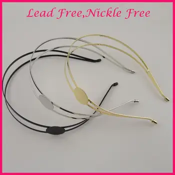 5PCS 3 мм тел double Hair metal Headbands with 20mm pallet hair hoops pad for САМ hair accessories Paded Nickle free Lead free