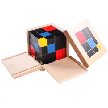 Монтесори математически материали Монтесори Триномиальный куб дошкольные образователни образователни играчки за деца Juguetes Brinquedos MG1964H