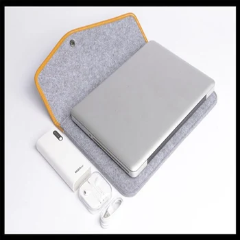 Мода таблет калъф за съхранение на вашия лаптоп вътрешен болт чанта вълнен филц плик за лаптоп чанта за Macbook 11/12/13/15 инчов КОМПЮТЪР