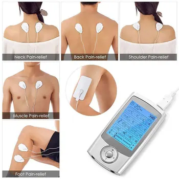 ДЕСЕТКИ Unit 16 режима цифров Електрически масажор за врата на гърба на тялото EMS мускулен стимулатор електронен импулсен масаж физиотерапевтический