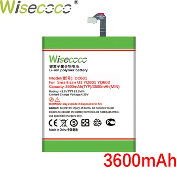 Wisecoco DC601 нова батерия 3600mah батерия за Smartisan U1 YQ601 YQ603 YQ605 607 DC601 подмяна на телефон + номер за проследяване