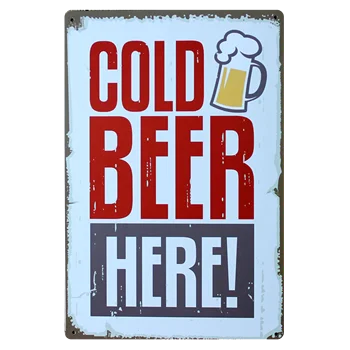 [ Mike86 ] ледено студена бира ТУК Метална табела вино спестява вода забавен плакат на Арт Декор на стените на кръчмата бар Vintage е отворен 24 часа занаят FG-226