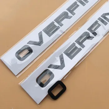 Букви емблемата на иконата за Range Rover OVERFINCH стайлинг автомобили преустройство на предния капак заден багажник на Долната броня стикер хром черен въглерод