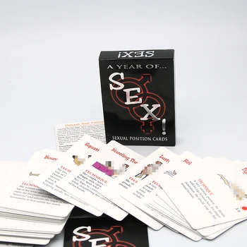 Еротични игри Секси позиция играе в хартиени карти година за секс за възрастни сексуални игри карти комплекти за двойки игра секс поза за секс играчки