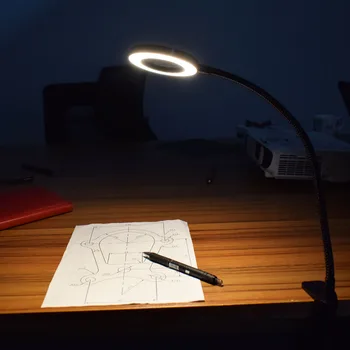 NEWACALOX 3X USB/5X лупа тенис на скоба лупа с led осветление гъвкава настолна лампа за четене работни заваръчни работи