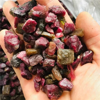 100 г натурален цвят турмали камъни и минерали рейки исцеляющий Crystal непреработена проба скъпоценен камък и за направата на бижута