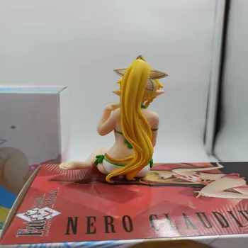 SAO Аниме Sword Art Online Leafa Sitting Ver . Бански PVC фигура 15 см за декорация на работния плот модел юфка корк играчка кукла