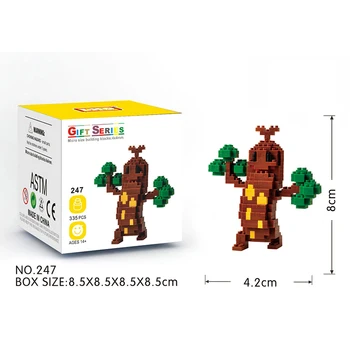 Мини строителни блокове 3D САМ Micro Brick Gift Block Toy Pokemon Sudowoodo Marowak Emolga Weezing Slowpoke Cubone Psyduck Croagunk