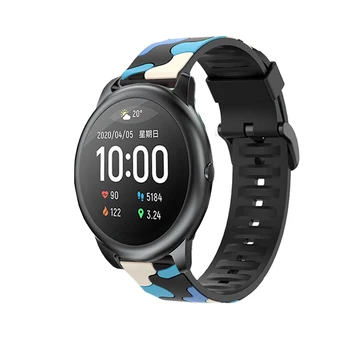 Спортен силиконов каишка за часовник каишка за Xiaomi Haylou Solar LS02/LS05 Smart Watch Bracelet Band Fashion Replacement Wristband Correa