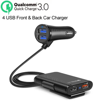 4 порта QC 3.0 USB бързо зарядно устройство етикети аксесоари за Brabus smart 451 450 икона на изпускателната емблемата на 2005-2019