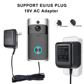 18V 500mA UK/EU/US Plug Power Supply Adapter Transformer Charger for WiFi Wireless Doorbell IP Video Intercom Ring Camera