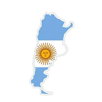 Aliauto личност аксесоари Аржентина карта флаг на колата стикер PVC, водоустойчив слънцезащитен продукт отразяваща украса стикер PVC, 14 сантиметър*7см