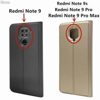 Чанта-портфейл за Xiaomi Redmi Note 8 8T 9 Pro Max 9s Drop-proof fold калъф за вашия телефон магнитно ултра-матово докосване