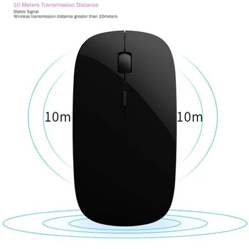 Акумулаторна безжична тънка мишка Bluetooth 4.0 мишката за iPad Mac на Apple Laptop Macbook Notebook Desktop Tablet SupportWindows 10