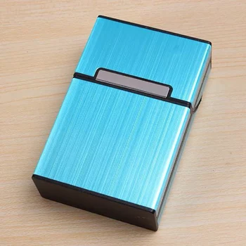 1 бр. пушенето на цигари алуминиев портсигар пури, тютюн притежателя джобен кутия за съхранение на контейнера подарък кутия горещи продажба
