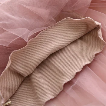 2019 New Baby Girls Sling Топка Dresses вязаный хлопчатобумажный мрежест жилетка балетната поличка рокля Summer Party Girl Vestidos 2-9Years