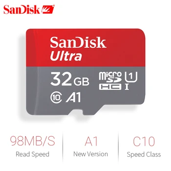 Карта памет SanDisk 16G 32G SDHC 64G 128G 200GB 256GB 400GB SDXC A1 Micro SD Micro SD Class 10 UHS TF Trans Flash, Microsd Card