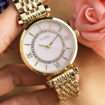 Модерен Дамски Часовник Злато От Неръждаема Пеперуда Закопчалката Кварцови Часовници На Известните Дамски Часовници Montre Femme Reloj