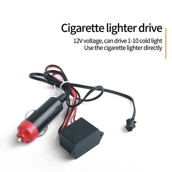 3M Car LED Ambient Light Decoration Stripes With Cigarette/USB Cold Line Interior Atmosphere Lamp Flexible Trim Light 10 цвята