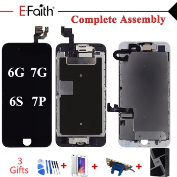 EFaith Complete LCD Full Assembly Display Screen For IPhone 8P 7G 5G 5S 5C Or iphone 6 6P 6S 6SP With HomeButton & Front Camera