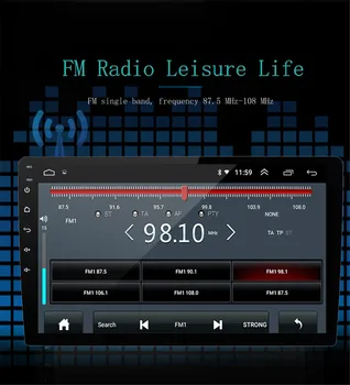 9/10. 1 инч 2din Android 9.1 авто радио мултимедиен плеър Универсален автомобилен стерео аудио GPS навигация, WIFI, Bluetooth за Toyota, Kia