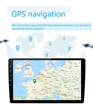 9/10. 1 инч 2din Android 9.1 авто радио мултимедиен плеър Универсален автомобилен стерео аудио GPS навигация, WIFI, Bluetooth за Toyota, Kia