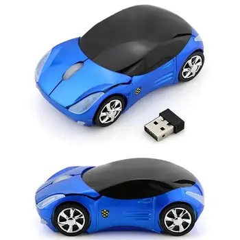 Мини спортна кола безжична мишка с 2.4 Ghz компютър USB мишка оптична мода детска мишката, за КОМПЮТЪР, лаптоп Desktop Supercar на мишката