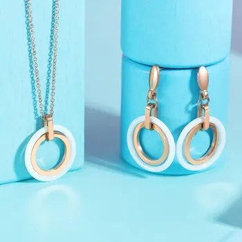 Viennois Fashion Jewelry Sets for Women Mix Color Circle Design висулка колие и обеци, бижута, модни дизайни