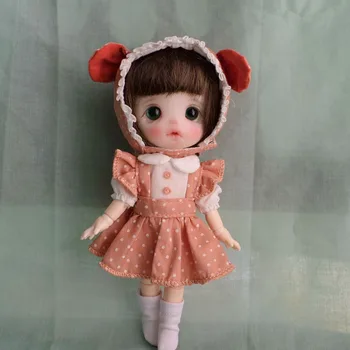 Ob11 детски дрехи мека глина, керамика, ръчно изработени baby колан на полата 1/12 BJD GSC Molly dress кукла облекло, аксесоари