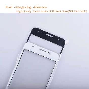 10 бр. / лот за Samsung Galaxy J5 Prime G570 G570f външно стъкло в горната / на предния капак на обектива на предния екран (без дигитайзер) сензорен екран