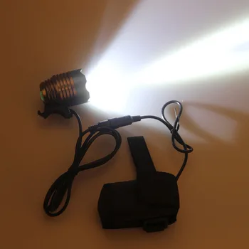 Водоустойчив 2000 лумена LED Waterpoof под наем на фаровете лампа за Колоездене на велосипед предни светлината на фенерче Фенерчето случаен цвят