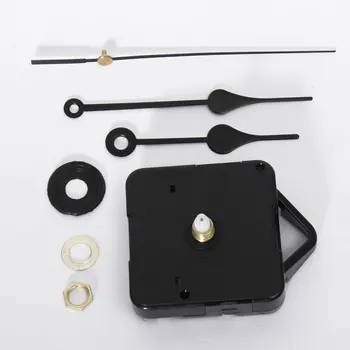 Нови черни ръце черно показалеца кварцов стенен часовник механизъм за движение DIY ръце ремонт набор от инструменти