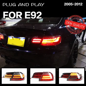 4шт стайлинг автомобили задна светлина за BMW M3 E92 330i 335i M3 2006-2013 задна светлина в събирането на задна спирачка + reverse + сигнална лампа