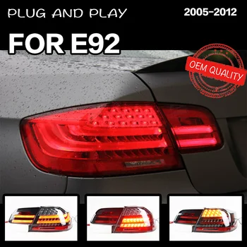 4шт стайлинг автомобили задна светлина за BMW M3 E92 330i 335i M3 2006-2013 задна светлина в събирането на задна спирачка + reverse + сигнална лампа