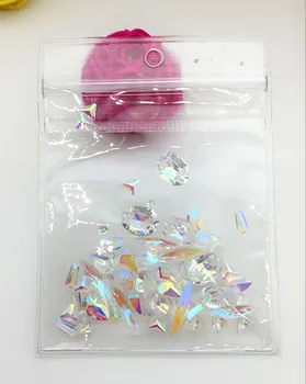 100шт AB Color Crystal кристали за нокти, стикери Rainbow AB Diamond Нейлз окачване маникюр 3D декорации за нокти