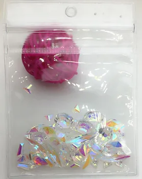 100шт AB Color Crystal кристали за нокти, стикери Rainbow AB Diamond Нейлз окачване маникюр 3D декорации за нокти