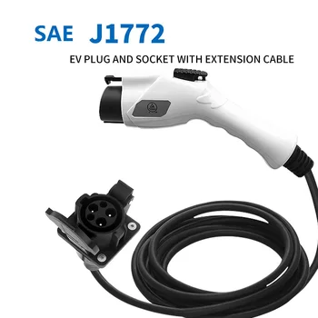 16A 32A Тип 1 конектор SAE J1772 конектор за US Standard Plug 5 holes с Удлинительным използването на кабел за зареждане на електромобили