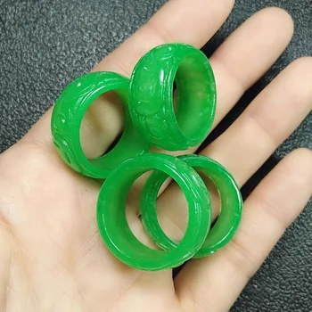 истинско зелено нефритовое пръстен мъжки и дамски пръстен ръчно изработени вкусно жадитовое пръстен нефрит украса нефритови подарък