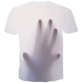 Кошмарен тениска за мъже размер САЩ ръчно изработени ризи дим с къс ръкав за Мъже, Жени, черни и бели тениски момче мъгла кръгъл отвор върховете