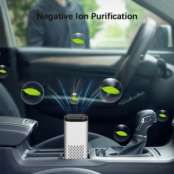 Автомобилен пречиствател на въздуха домакински преносим освежители за въздух генератор на отрицателни йони ниско ниво на шум USB plug активен въглен дезодорация