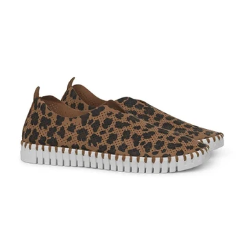 Леопардовые женски лоферы плюс размер маратонки Дамски обувки модерен дамски обувки слипоны дамски ежедневни балет апартаменти дамски маратонки NVX288