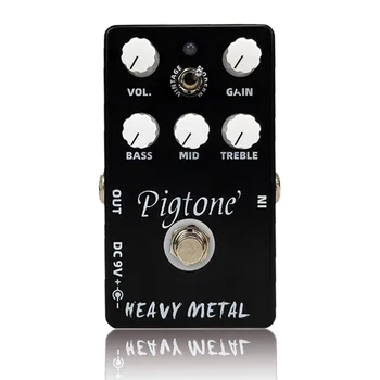 Pigtone PP-10 Heavy Metal Китара Effect Pedal акустична и електрическа китара аксесоари ефекти педали истински преминаване