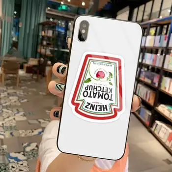 Heinz tomato ketchup mustard Customer Phone Case закалено стъкло за iPhone 11 Pro XR XS MAX 8 X 7 6S 6 Plus SE 2020 case