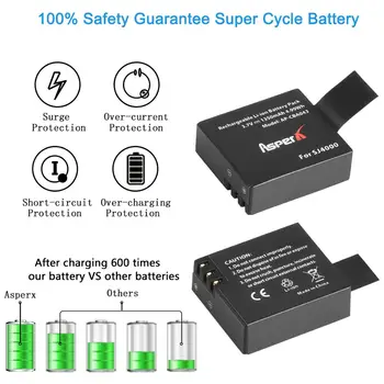 4шт SJ4000 PG1050 Battery Bateria 