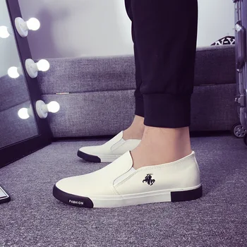 Мъжка кожена Ежедневни обувки Man Business Loafers Fashion Flats Classics Retro Style Four Seasons Shoes Luxury Brand Design