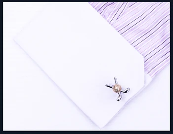 KFLK 2020 луксозни ризи копчета за ръкавели за мъжка марка на копчета копче за ръкавели високо качество на злато Голф форма gemelos abotoaduras бижута